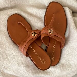 Tory Burch Tan Leather Sandals